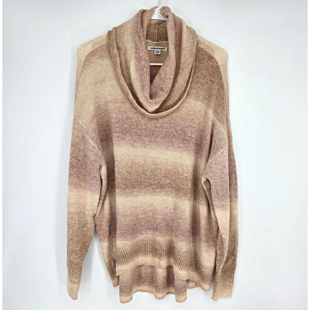 American Eagle Womens Oversized Dreamspun Ombre Cowl Neck Sweater Small Soft
